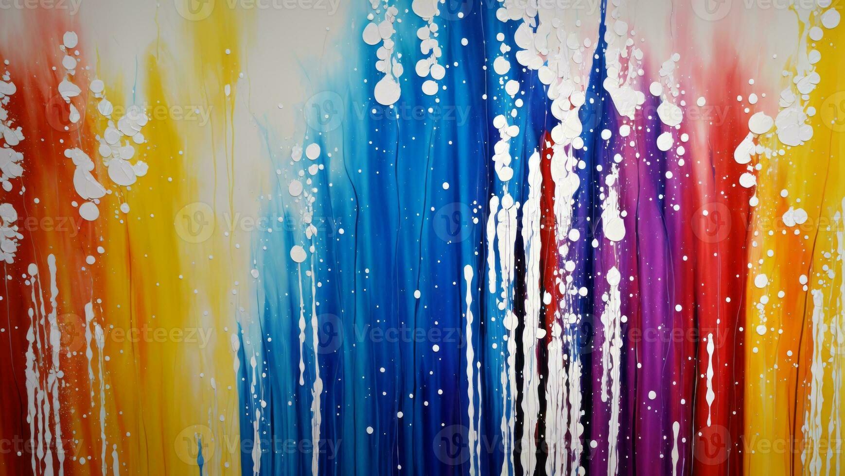 AI generated Artistic Colorful Paint Splattered Abstract Wallpaper photo