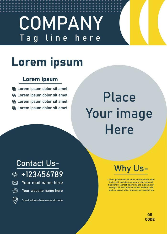 Corporate Flyer Design for your Business, Vector template flyer