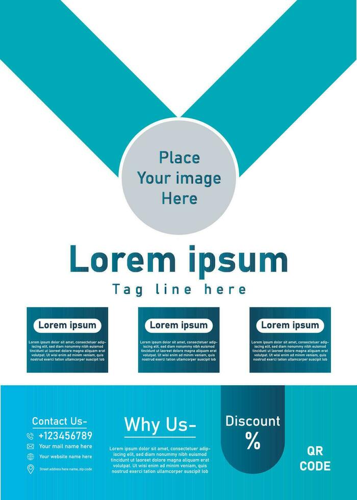 Corporate Flyer Design for your Business, Vector template flyer