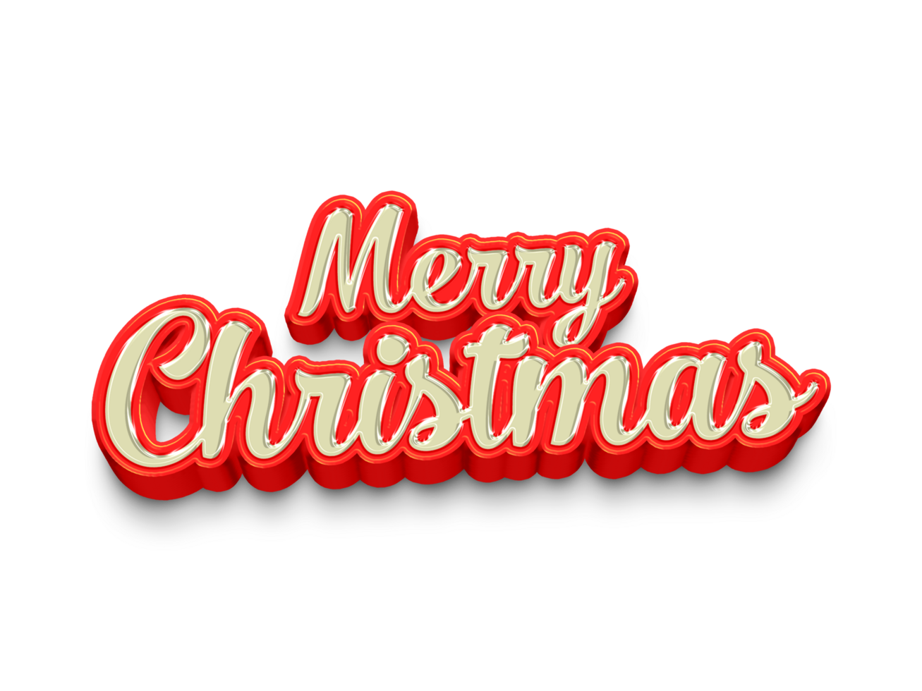 Merry Christmas Calligraphy Text png