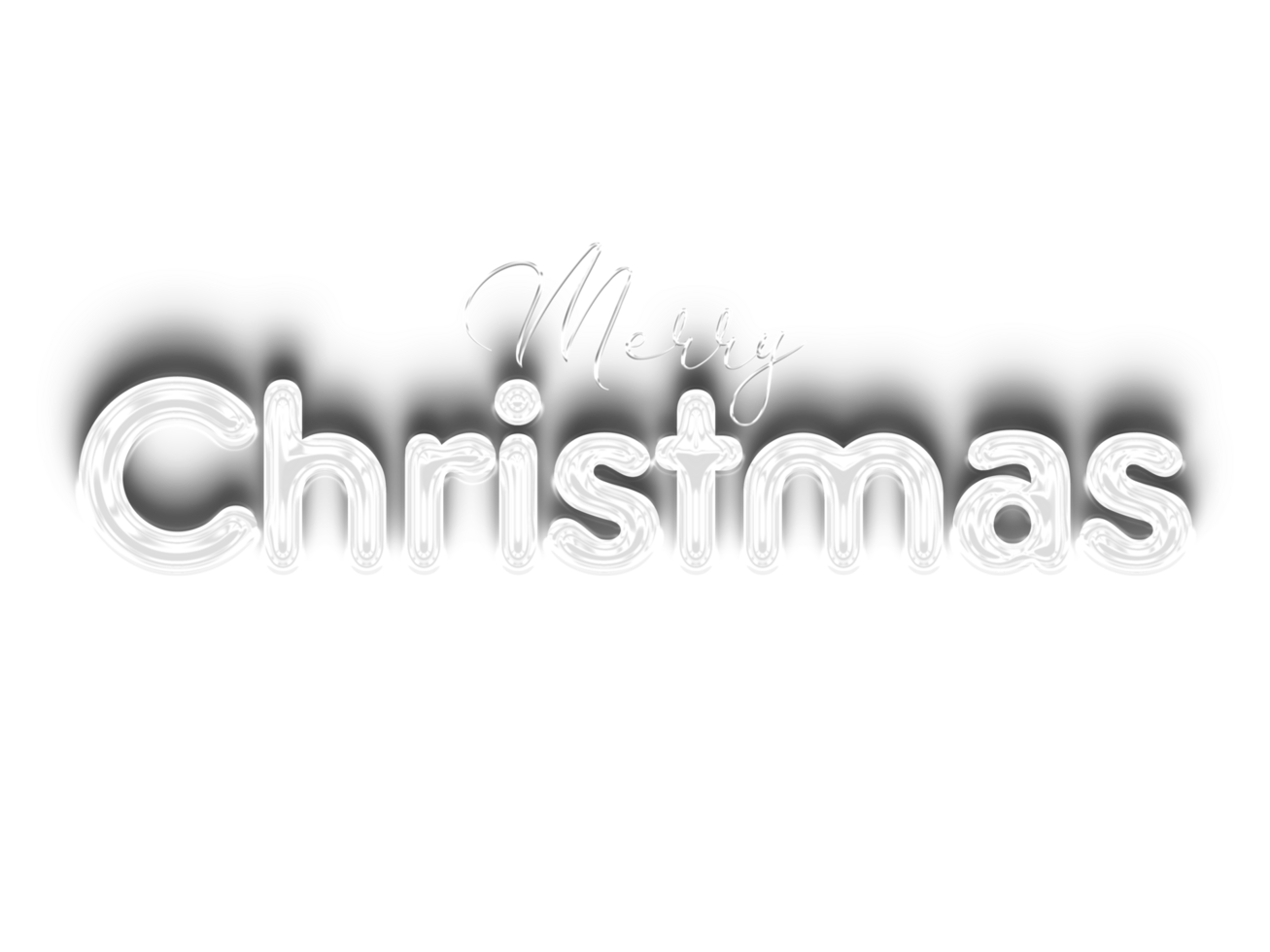 Merry Christmas Calligraphy Text png
