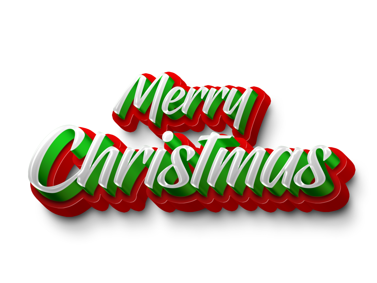 Merry Christmas Calligraphy Text png