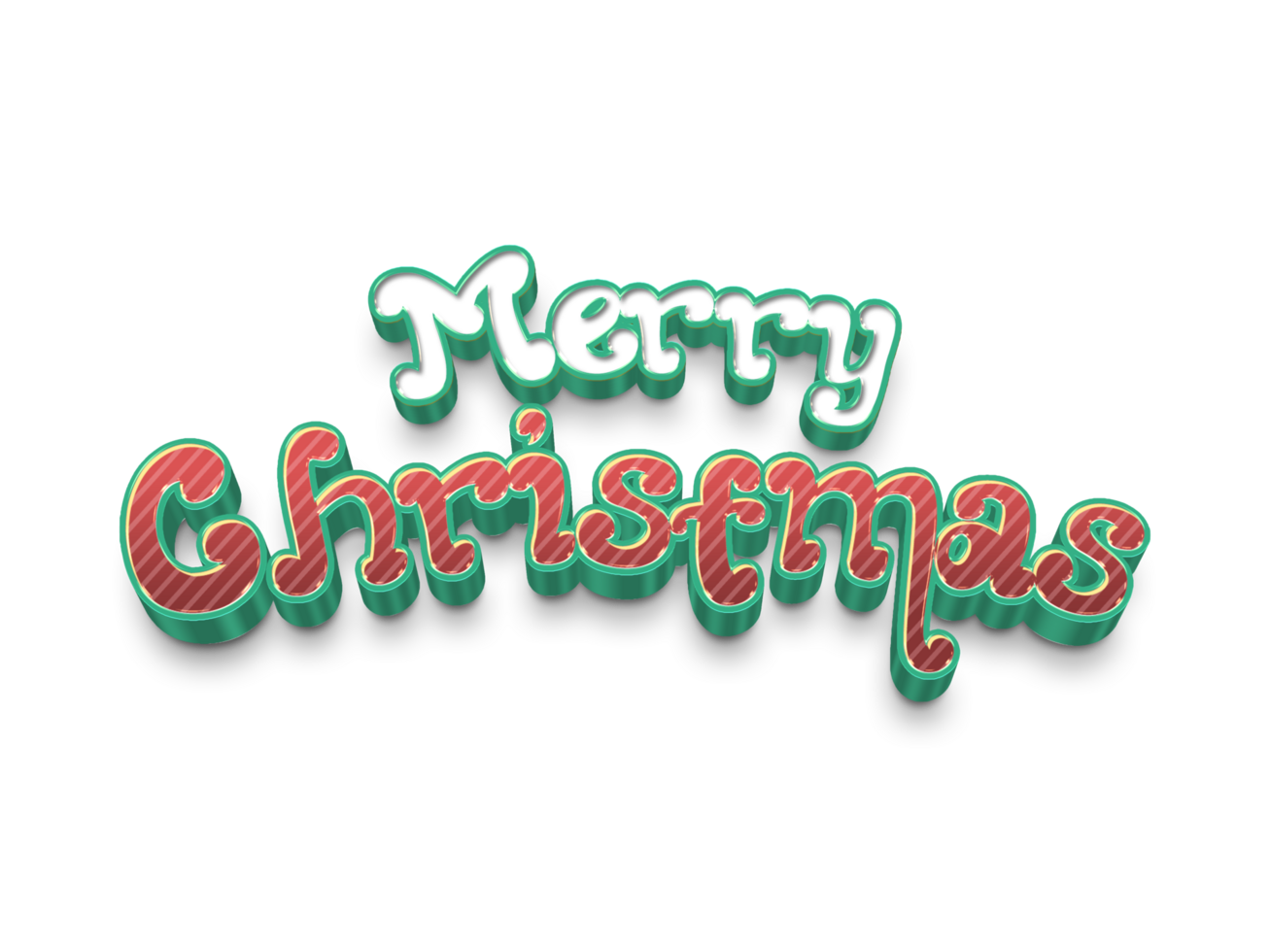 Merry Christmas Calligraphy Text png