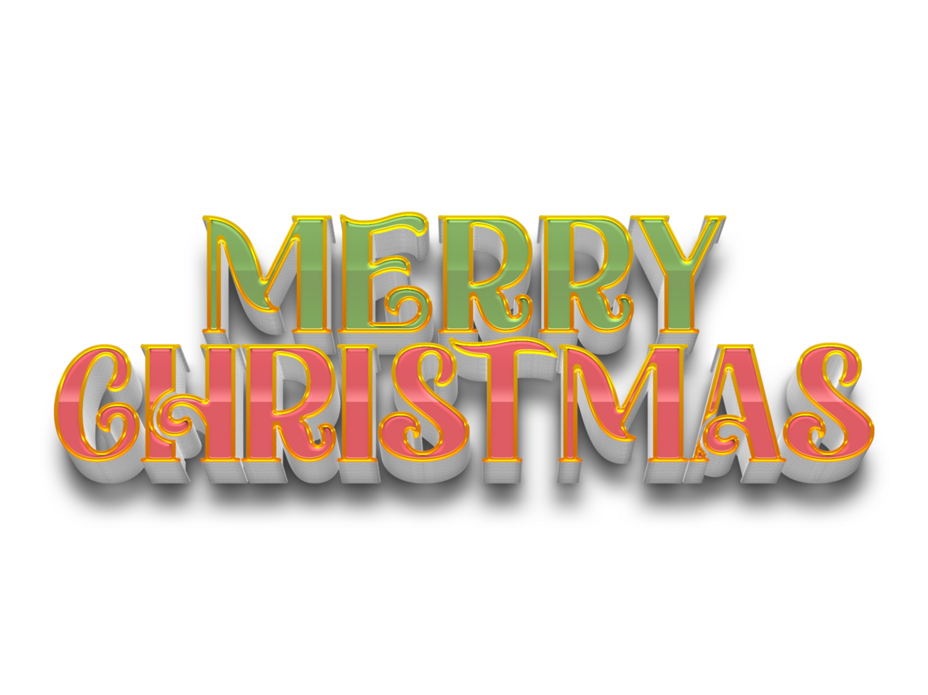 Merry Christmas Calligraphy Text png