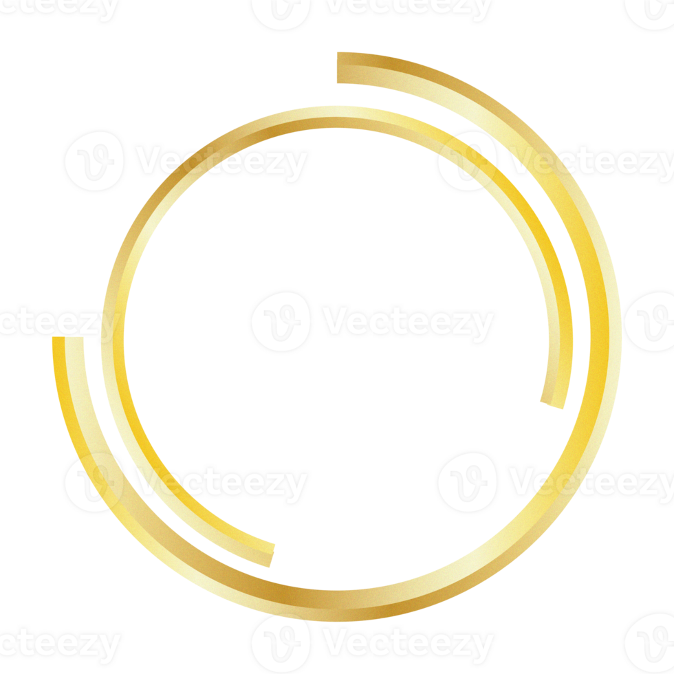 golden circle transparent background png