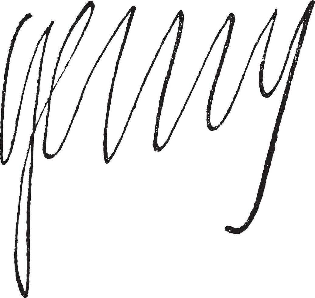Signature of  Henri IV, King of France 1553-1610, vintage engraving. vector