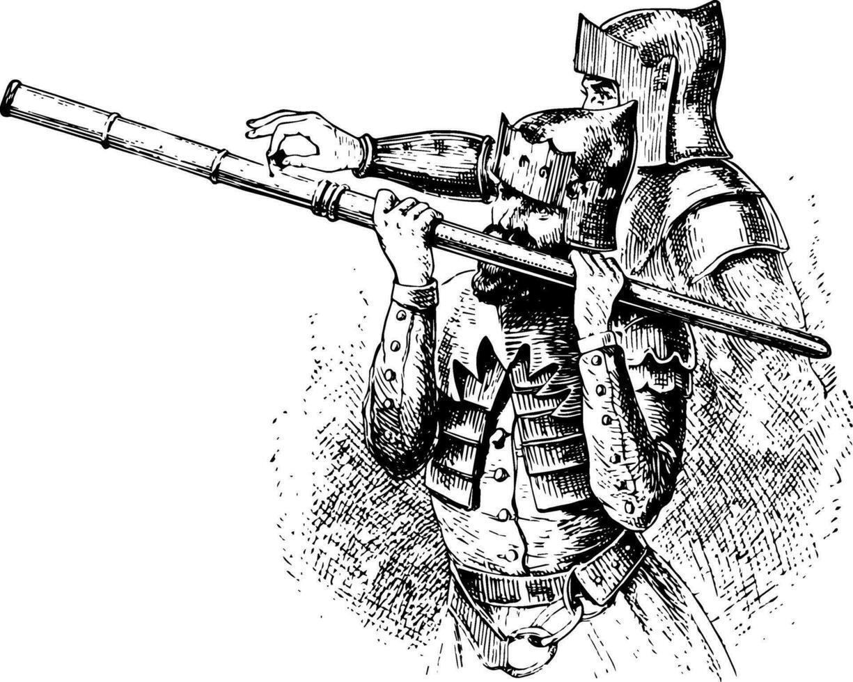 Hand Cannon, vintage illustration. 35070821 Vector Art at Vecteezy
