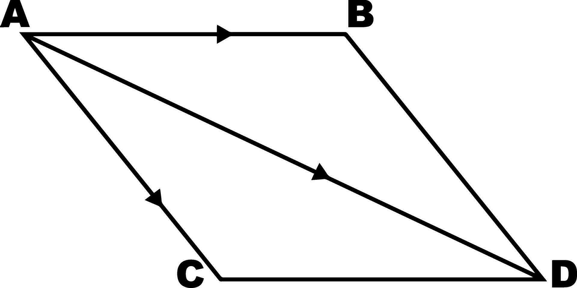 Parallelogram vintage illustration. vector