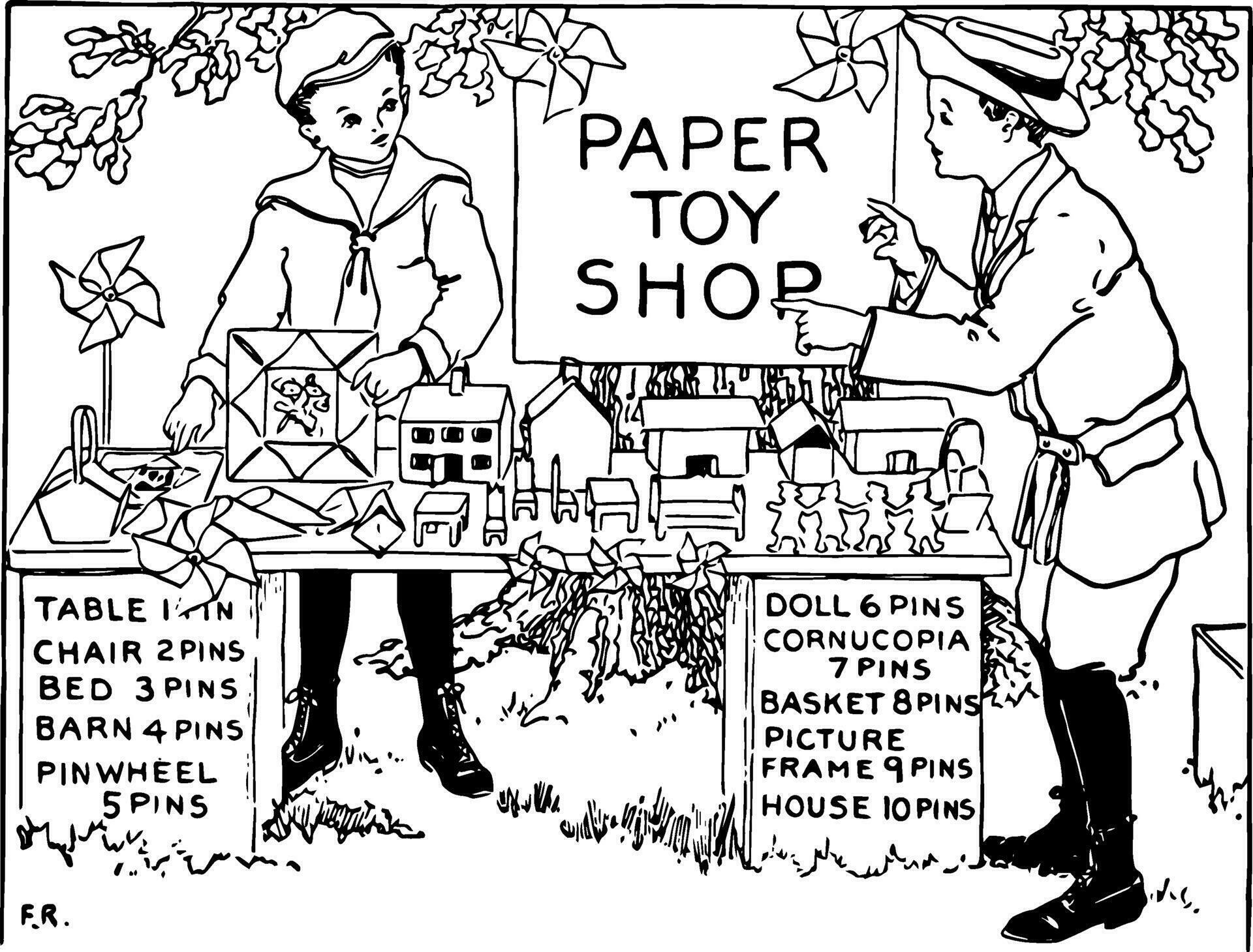 Child Buying Toys vintage illustration. 35072029 Vector Art at Vecteezy