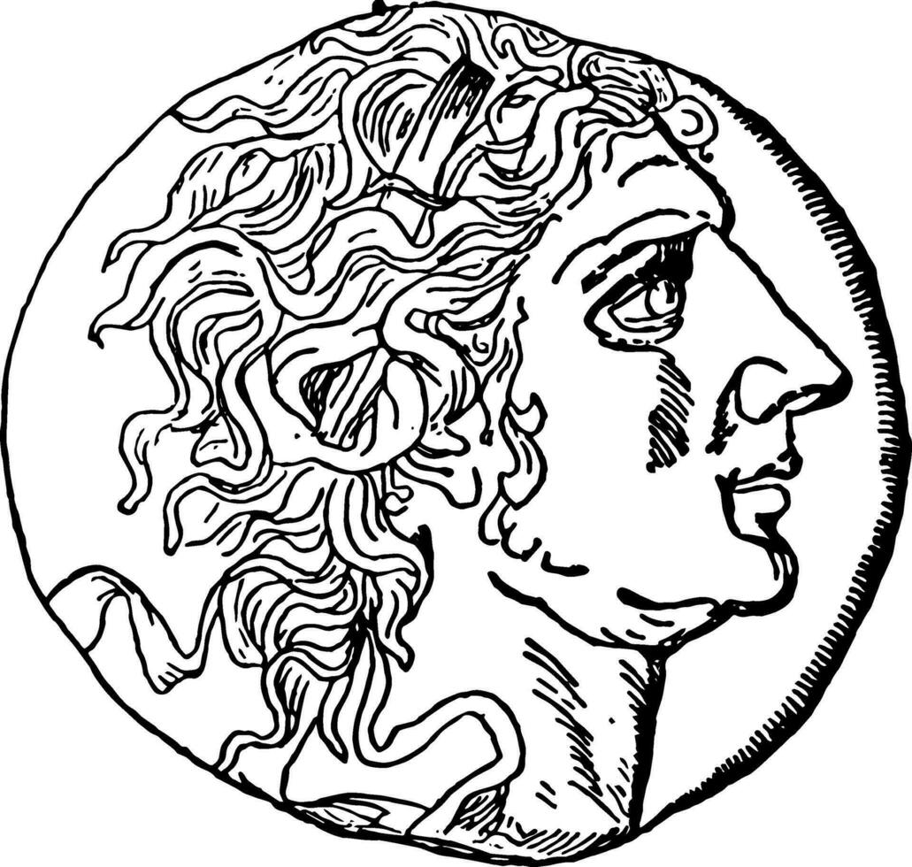 Mithridates vintage illustration. vector