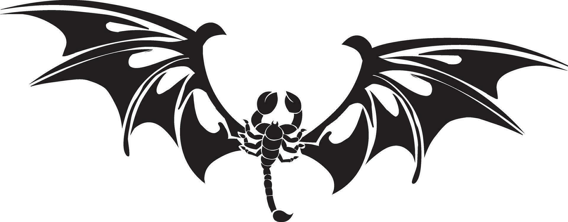 Tattoo design of scorpion, vintage engraving. vector