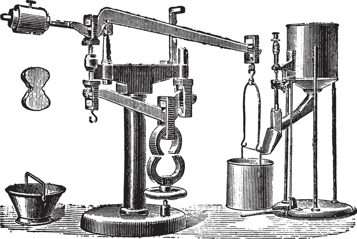 Machine Michaelis, vintage engraving. vector