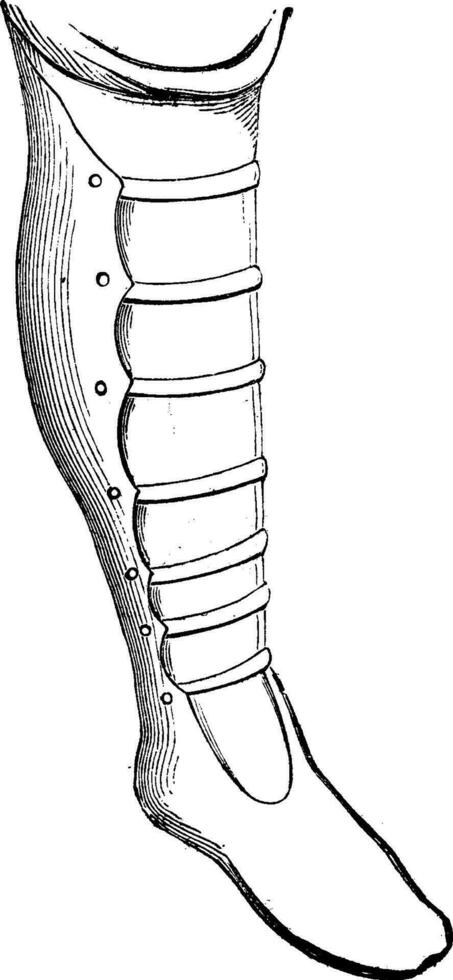 Boot Gepids, vintage engraving. vector