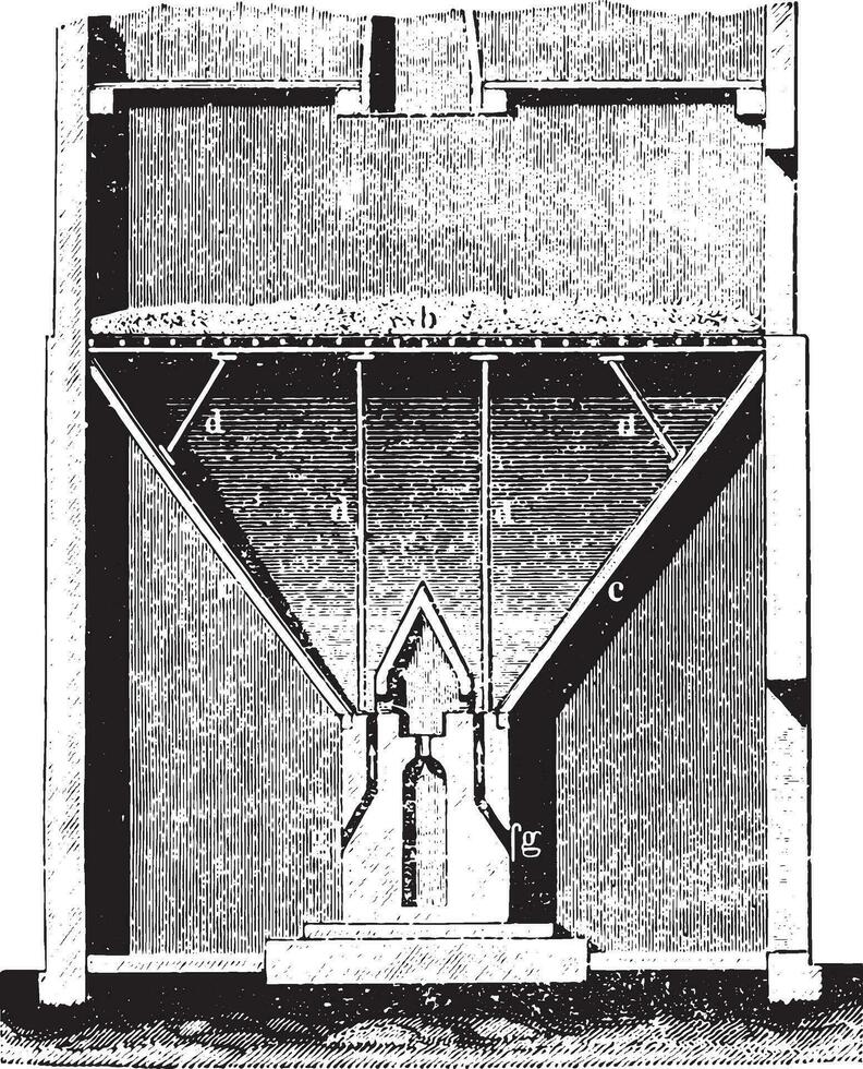Touraille smoke, vintage engraving. vector