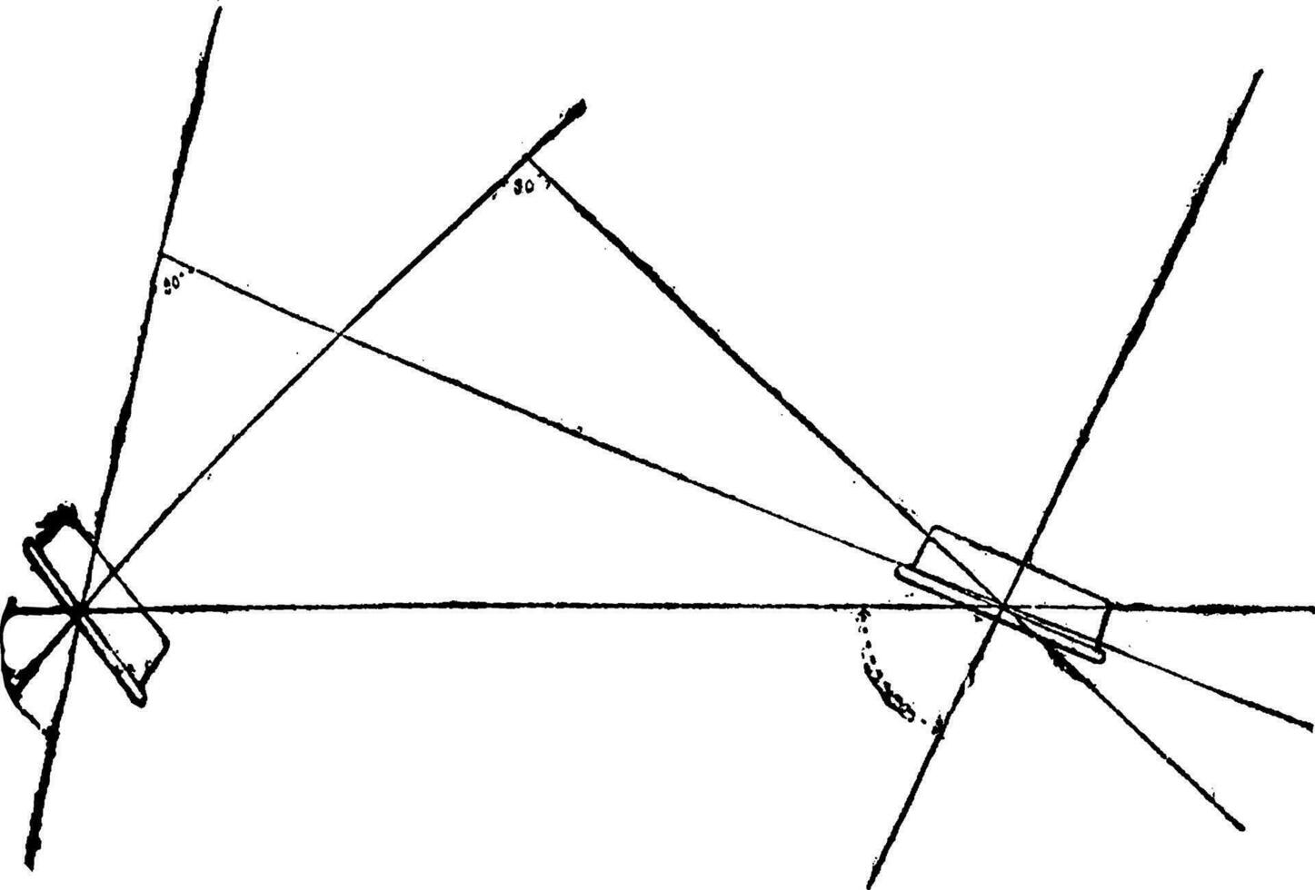 estudiar de el desplazamiento de el rodillo a lo largo un Derecho borde, Clásico grabado. vector