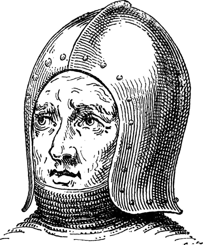 Sallet or Schaller vintage engraving vector