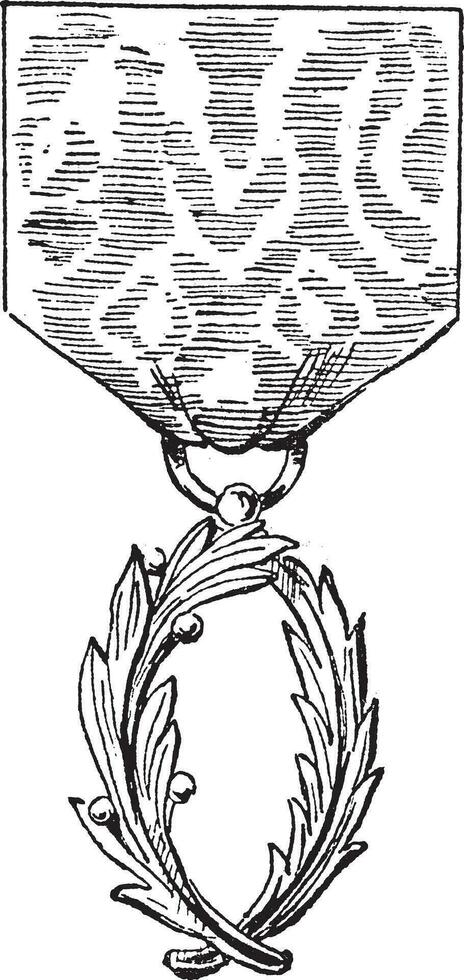 Academic Palms. vintage engraving vector