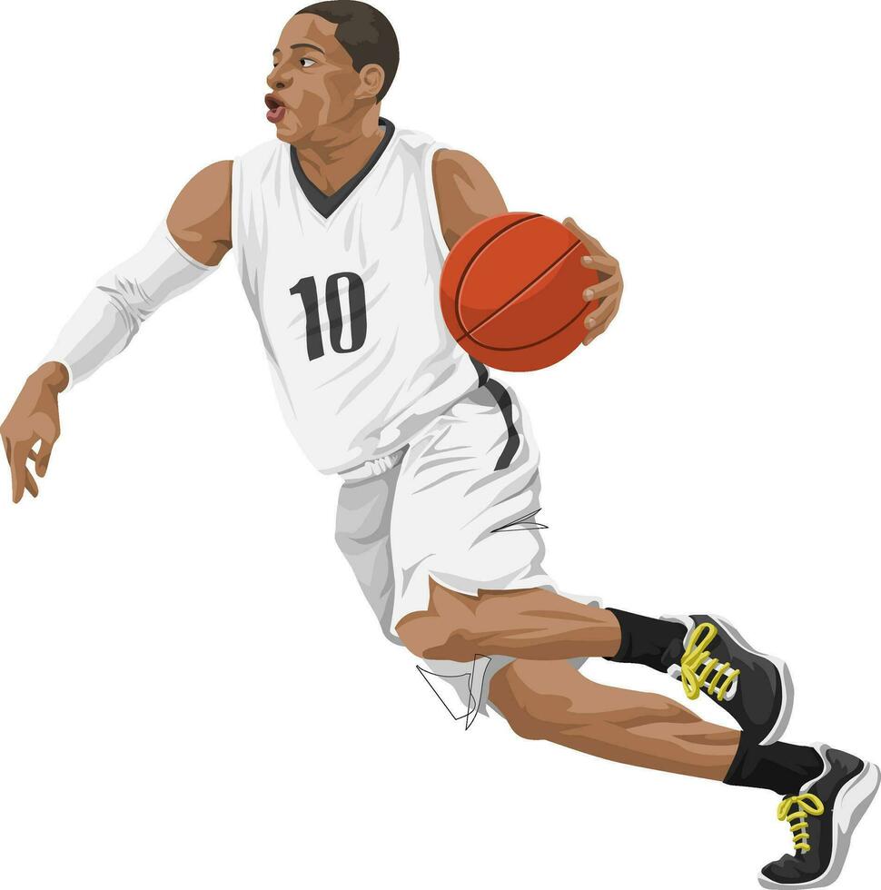 Vector of basketball player.