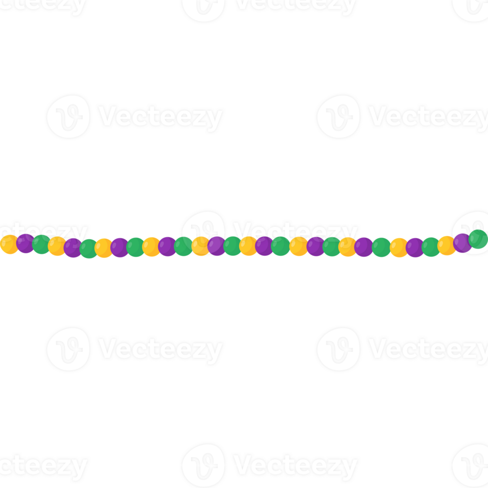 beads necklace mardi gras color png