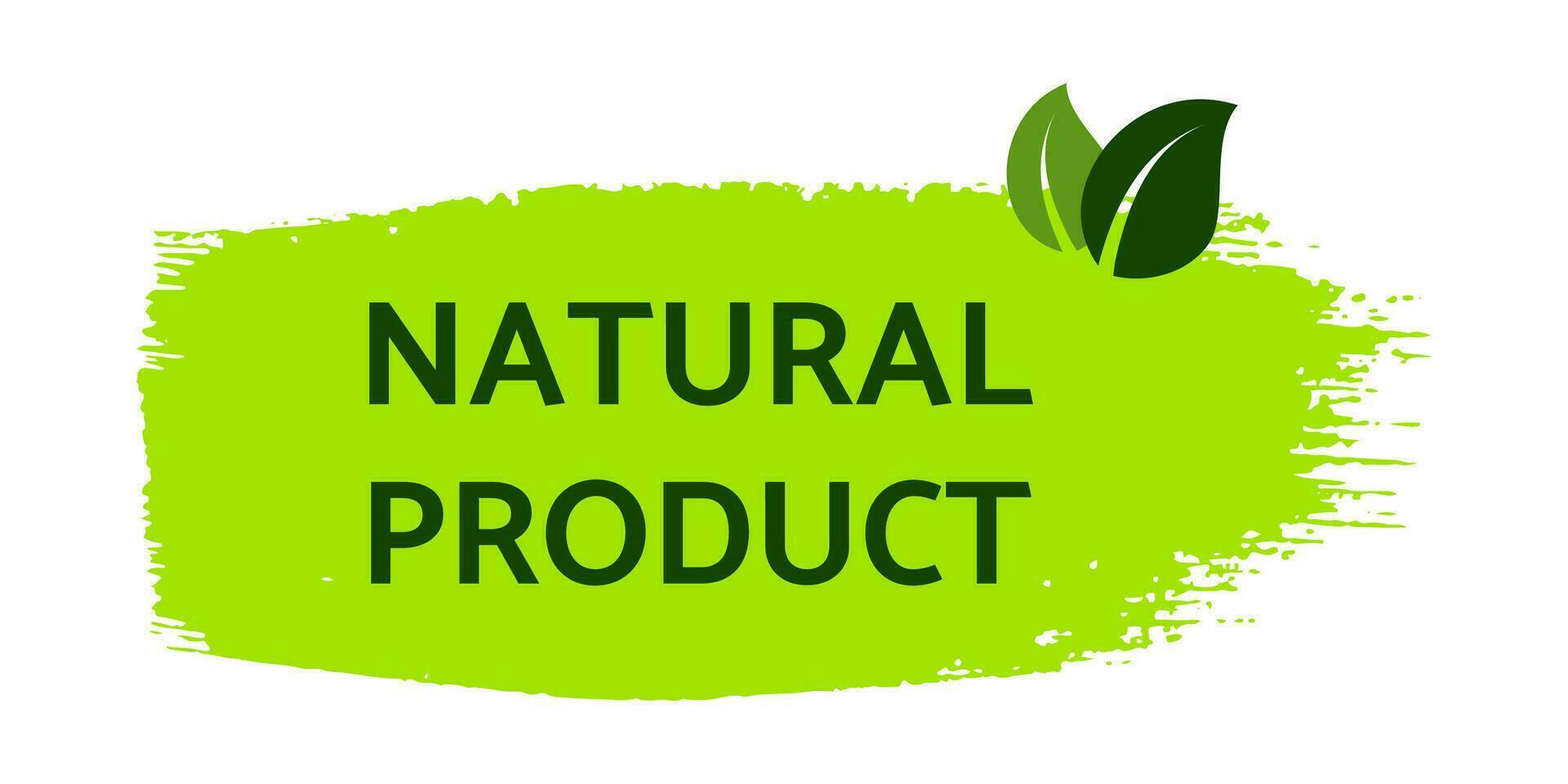 Green natural bio labels vector