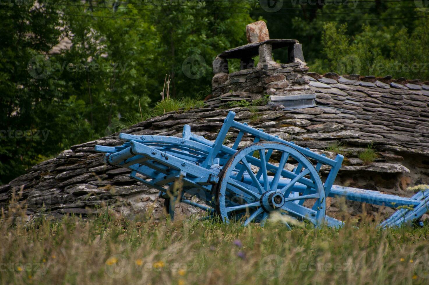 saint julien chapteuil in haute loire in france photo