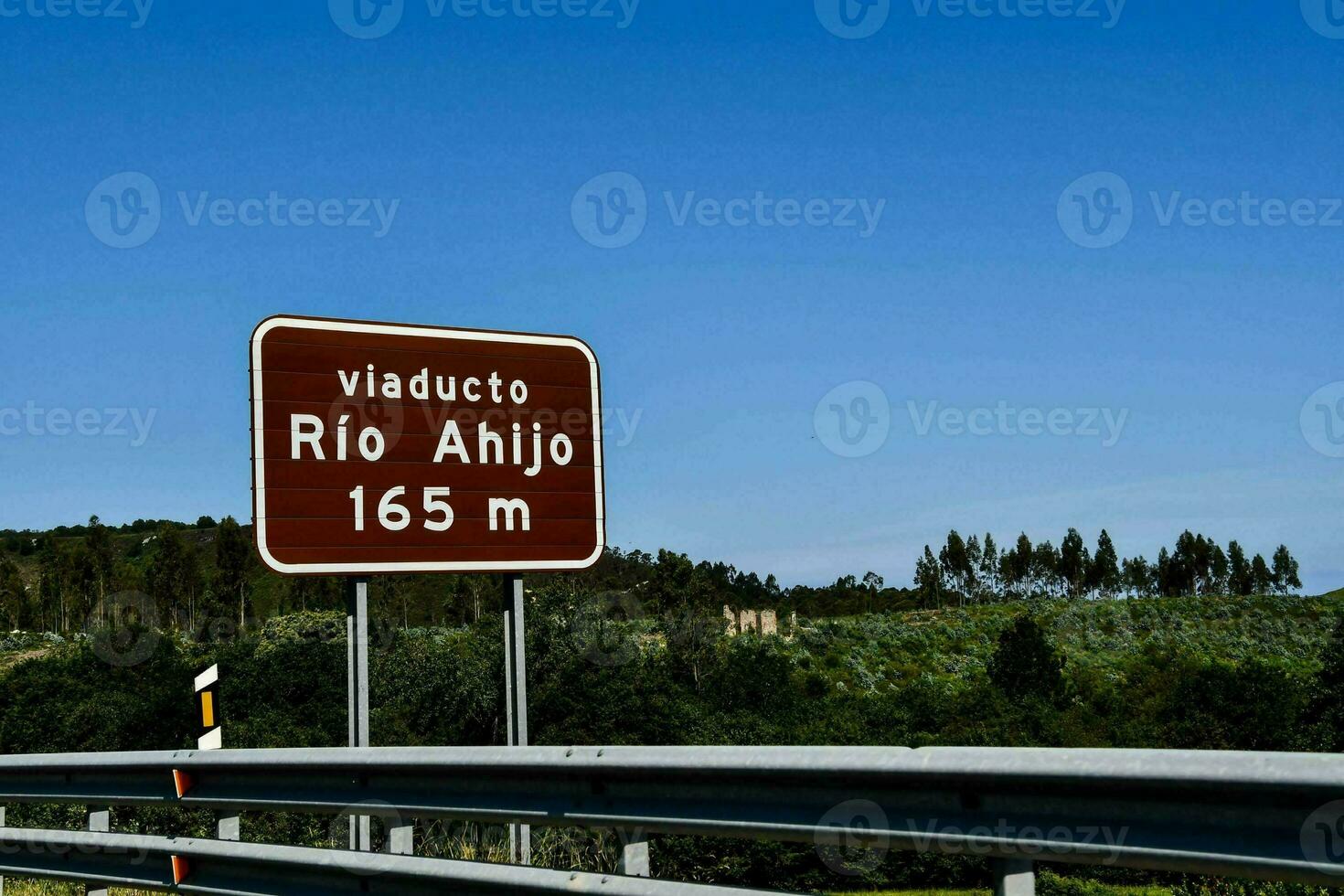 sign for rio ahijo, portugal photo