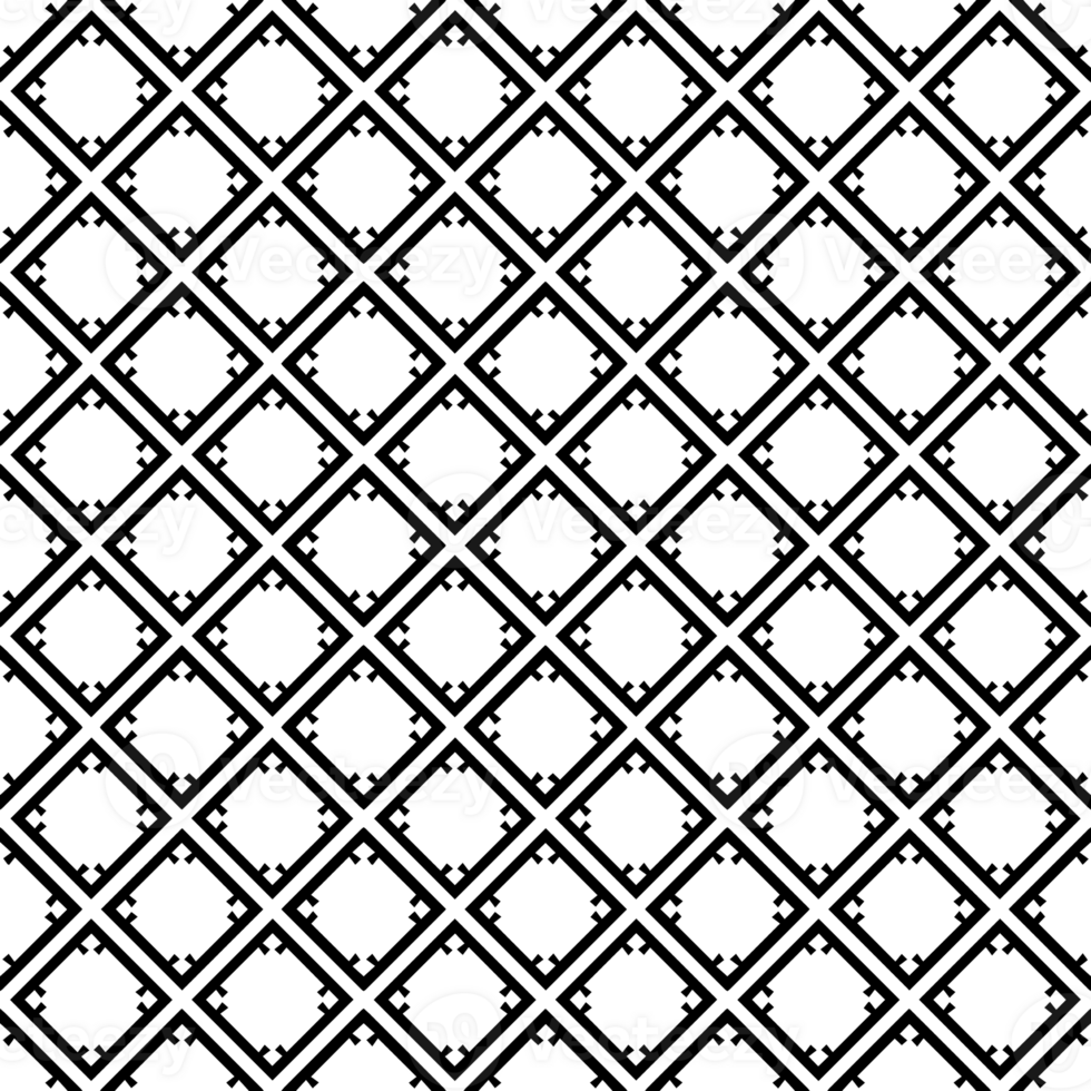 Black seamless abstract pattern. Overlay for background and backdrop. Ornamental design. PNG graphic illustration with transparent background.