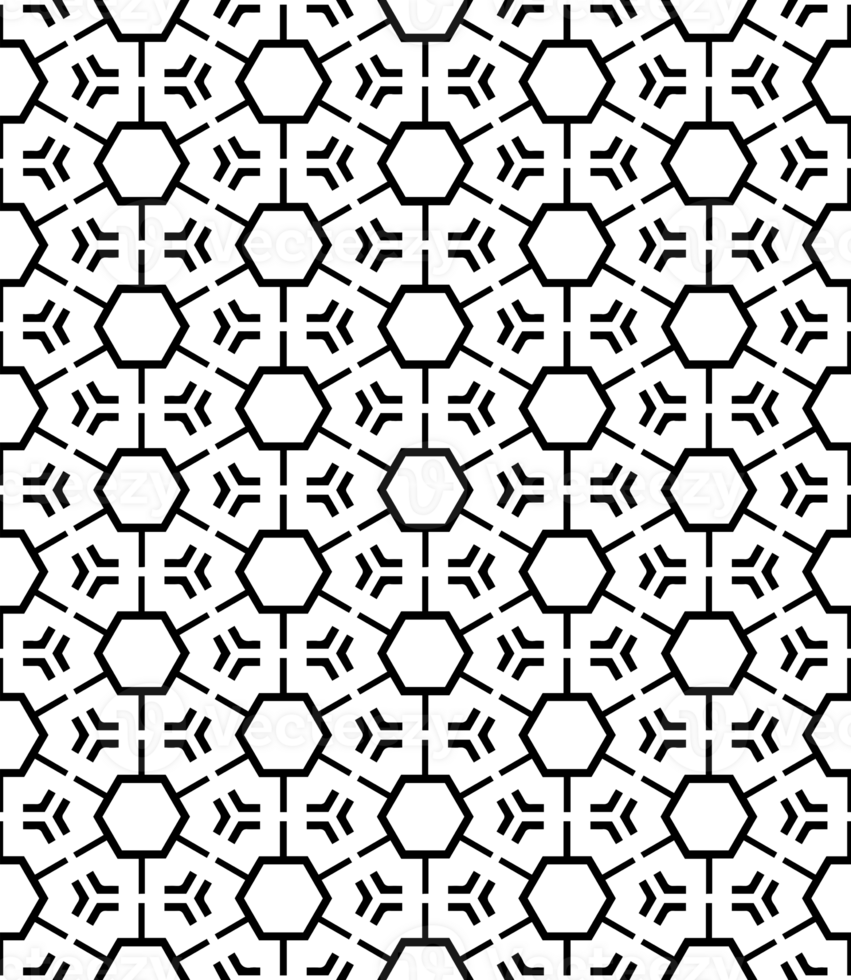 Black seamless abstract pattern. Overlay for background and backdrop. Ornamental design. PNG graphic illustration with transparent background.