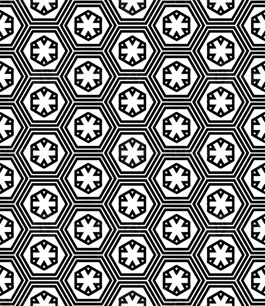 Black seamless abstract pattern. Overlay for background and backdrop. Ornamental design. PNG graphic illustration with transparent background.