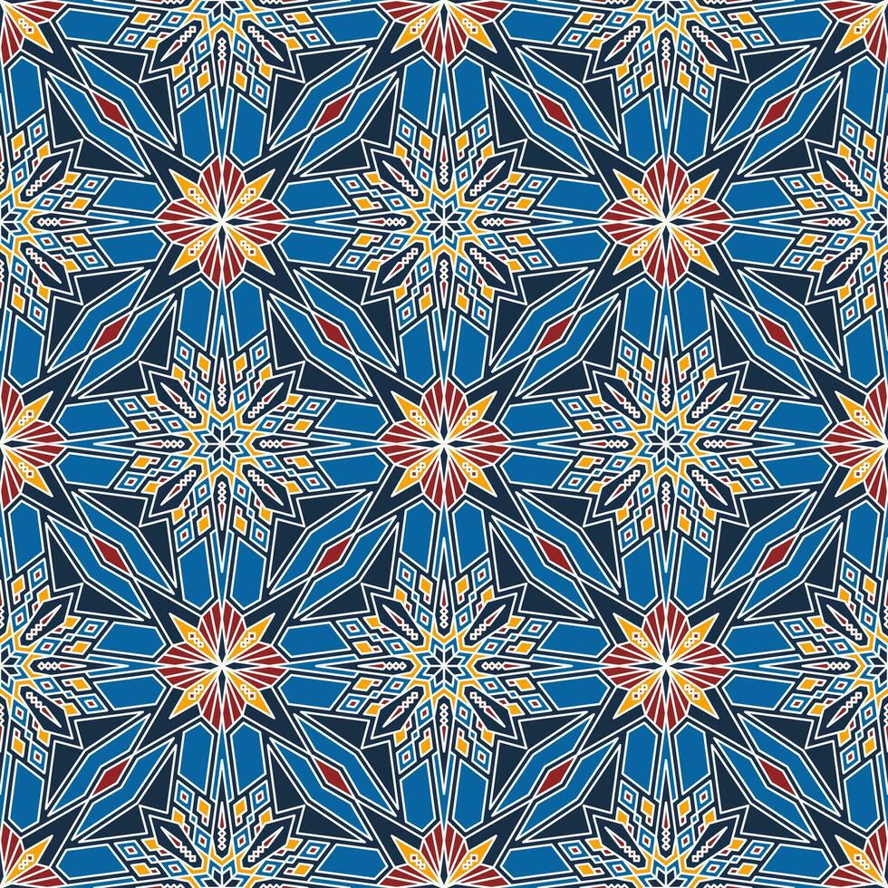 Mandala Art Geometric Pattern for Ethnic Theme vector