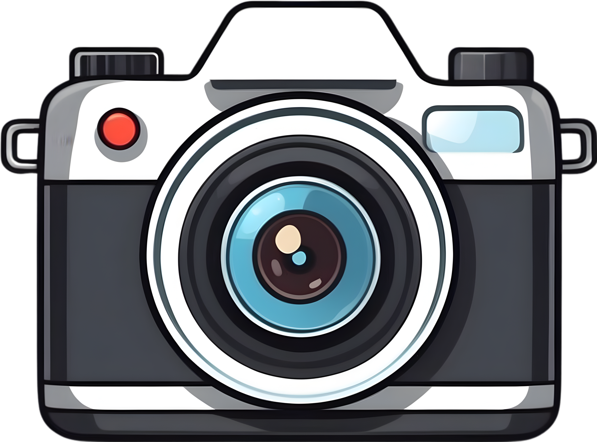 AI generated a cartoon camera on transparent background 35079241 PNG