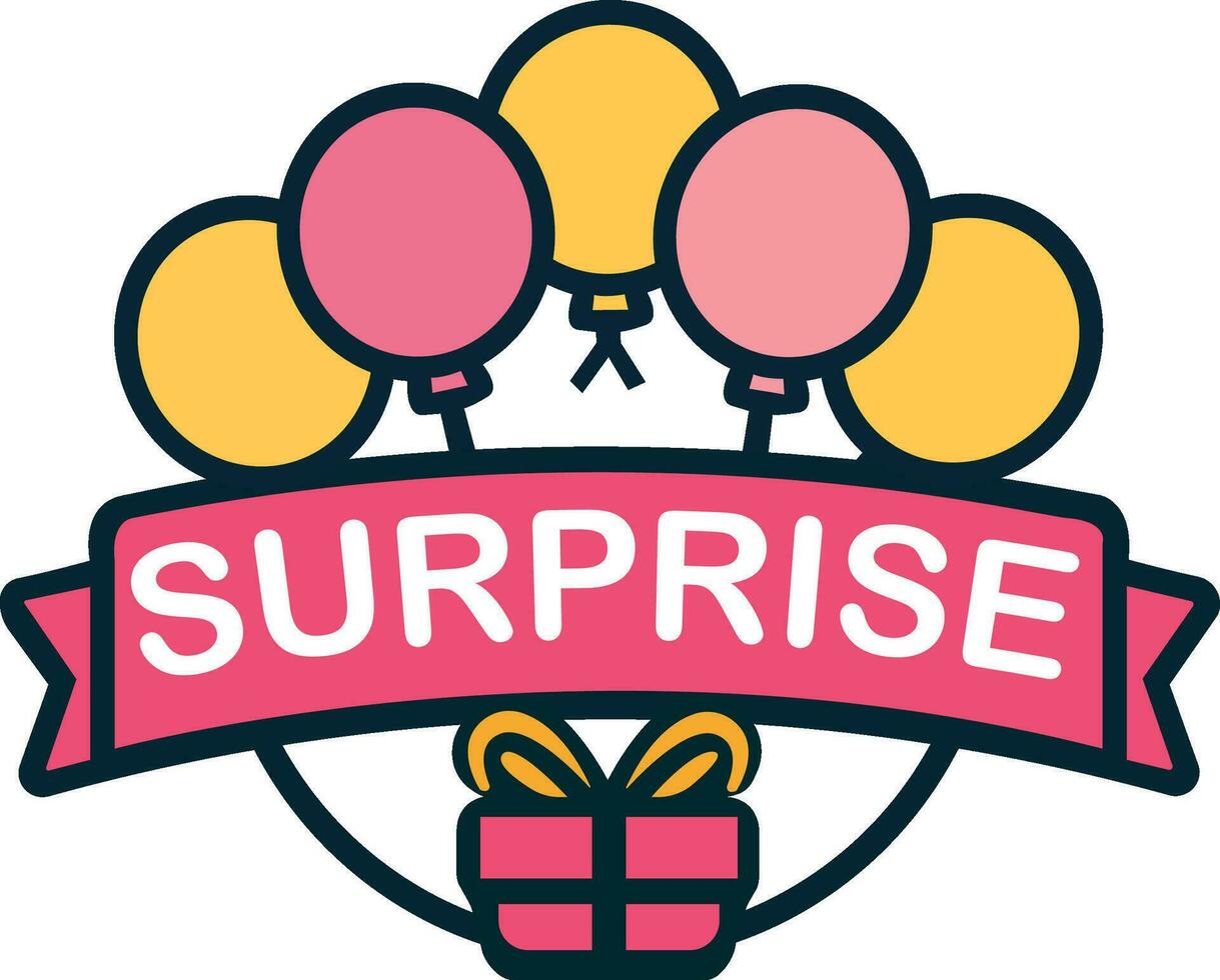 Balloons Surprise Shop Logo Template Vector