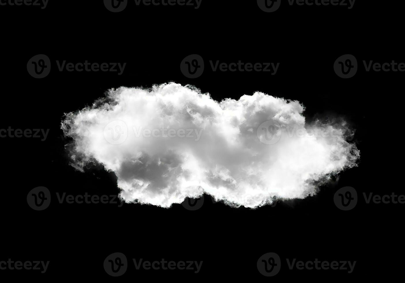 Single cloud in the black background photo