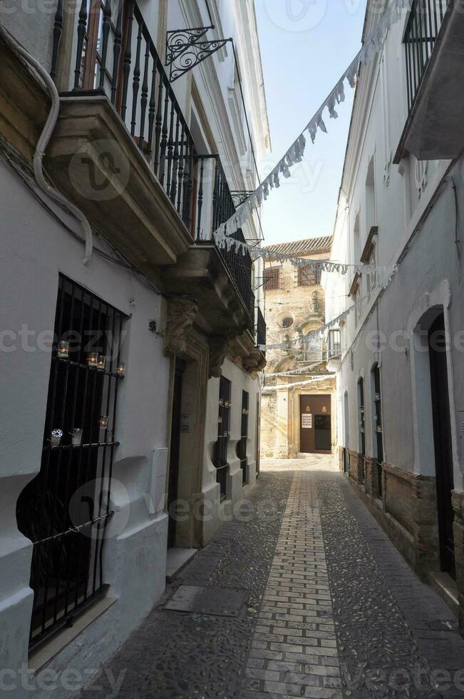 View of the city of Arcos De La Frontera photo