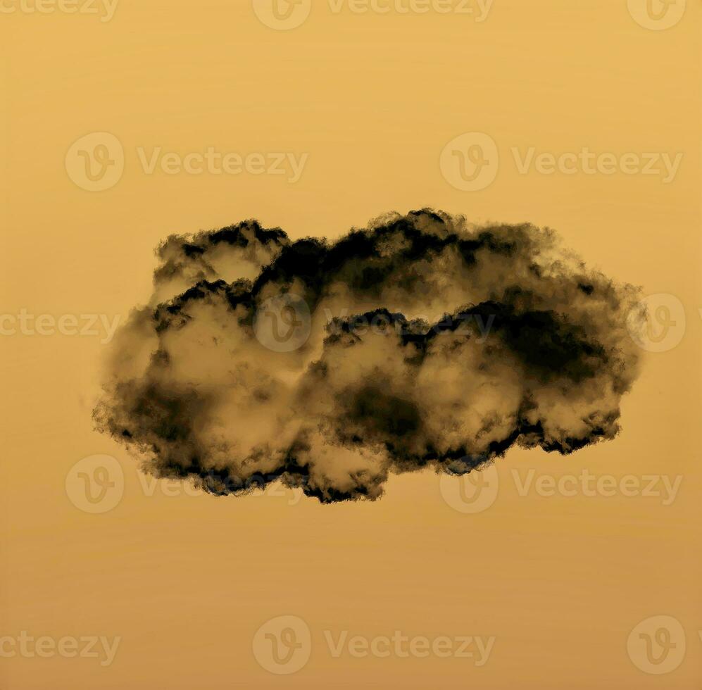 Cloud shape with a reflection illustration, cloud of smoke photo