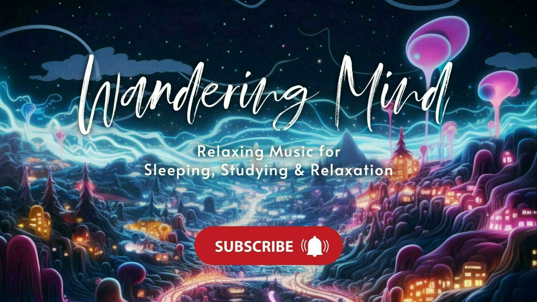 Wandering Mind Relaxing Music for Youtube thumbnail template