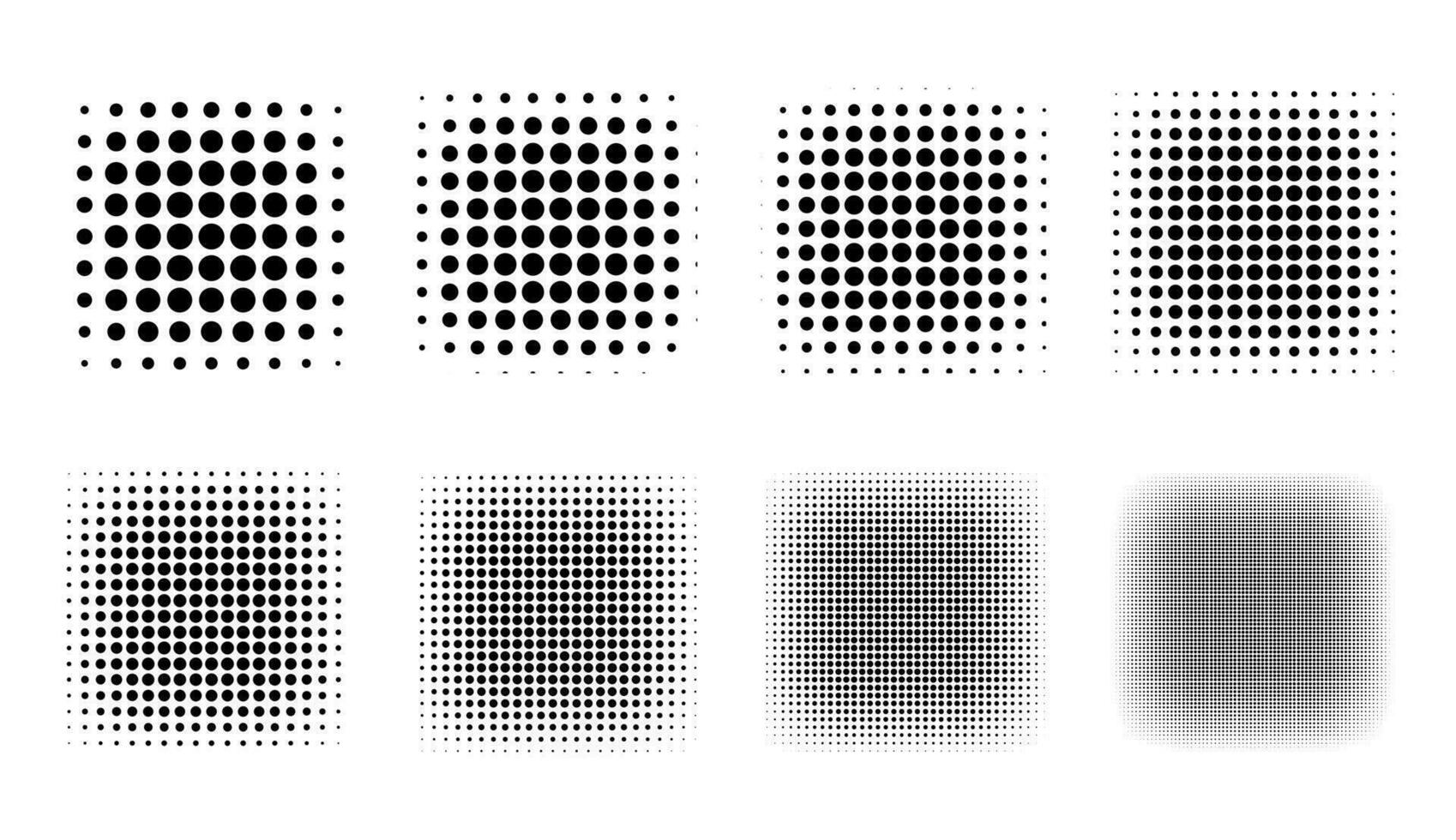 Halftone Set Placed on a white background Can expand, vector. vector