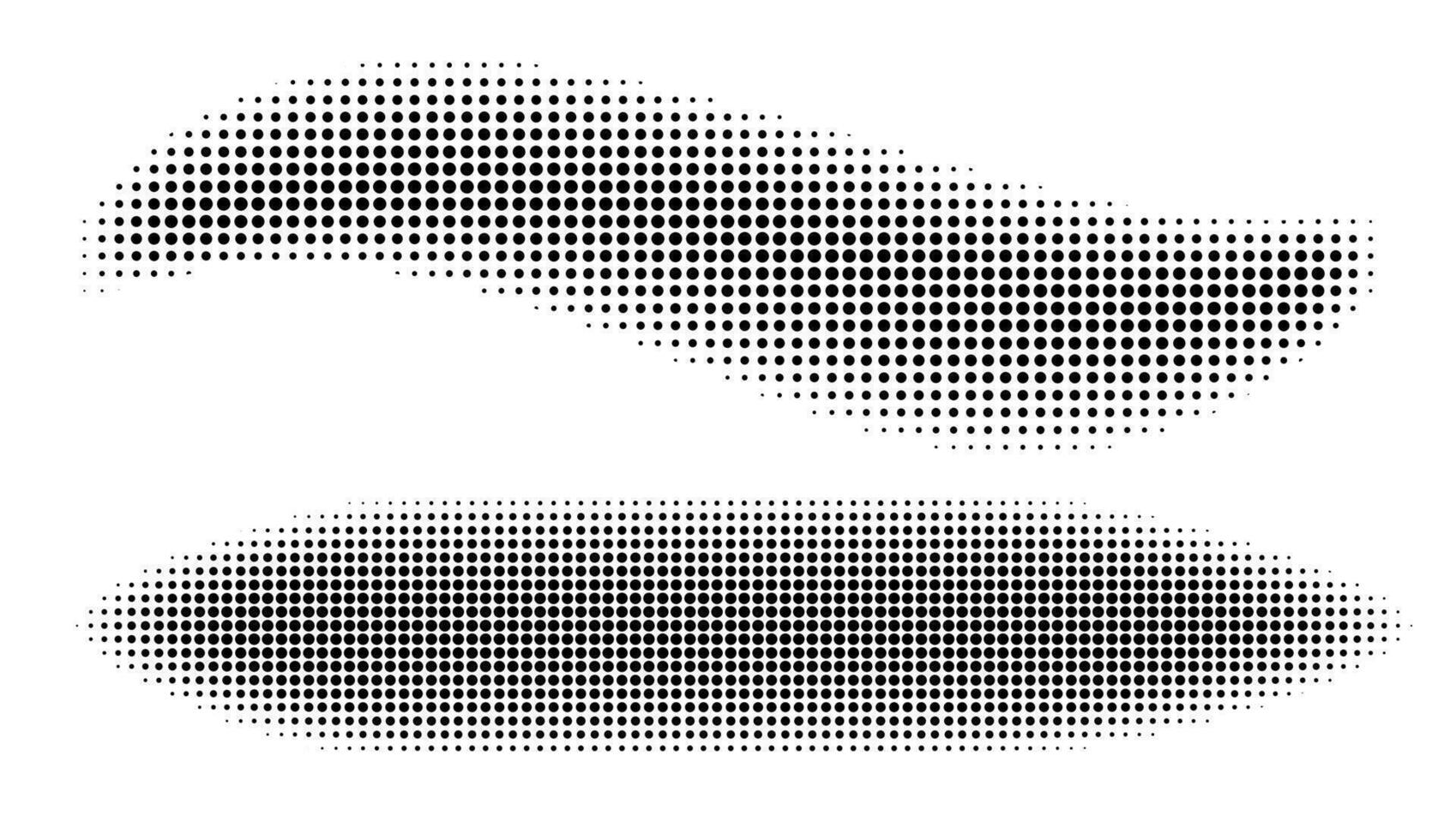 Halftone Set Placed on a white background Can expand, vector. vector