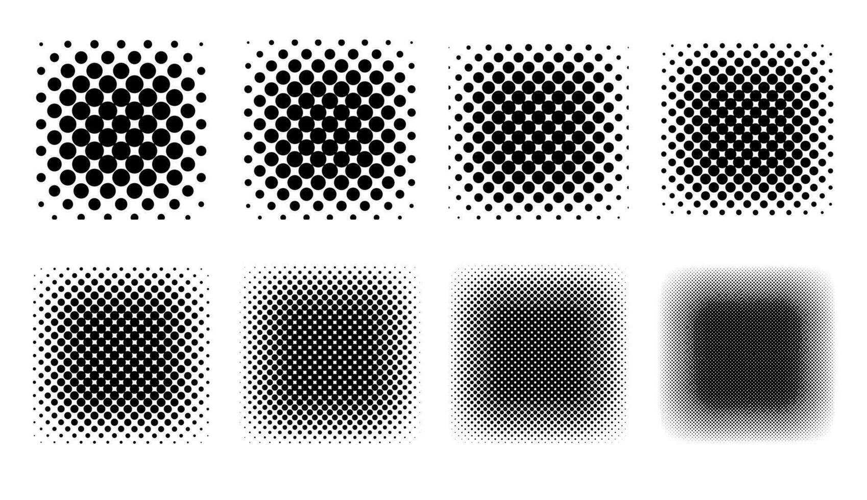 Halftone Set Placed on a white background Can expand, vector. vector