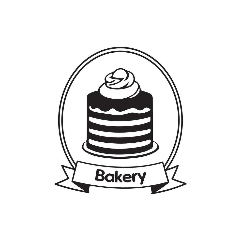 Cake doodle icon - pie, slice, bakery, sweets, easter, piece, fruits. Thin line art about dessert products. Editable Stroke. Vector illustration