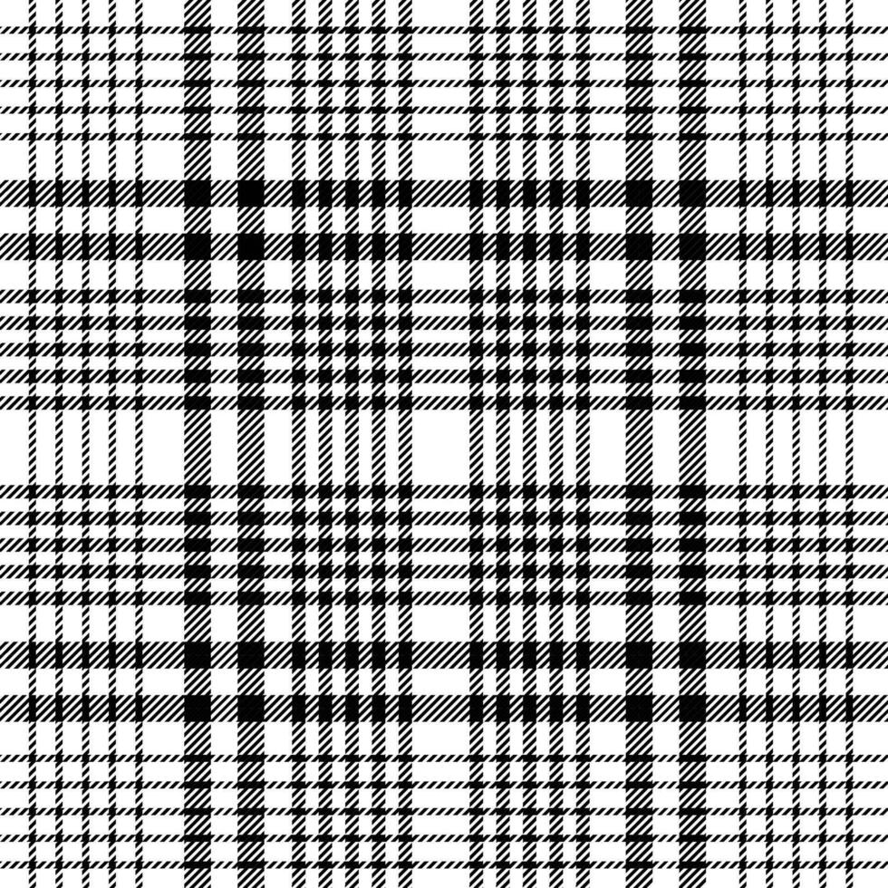 Pied-de-poule seamless pattern in black, white and beige. Seamless tartan hounds tooth check plaid graphic for modern textile. Vector EPS 10