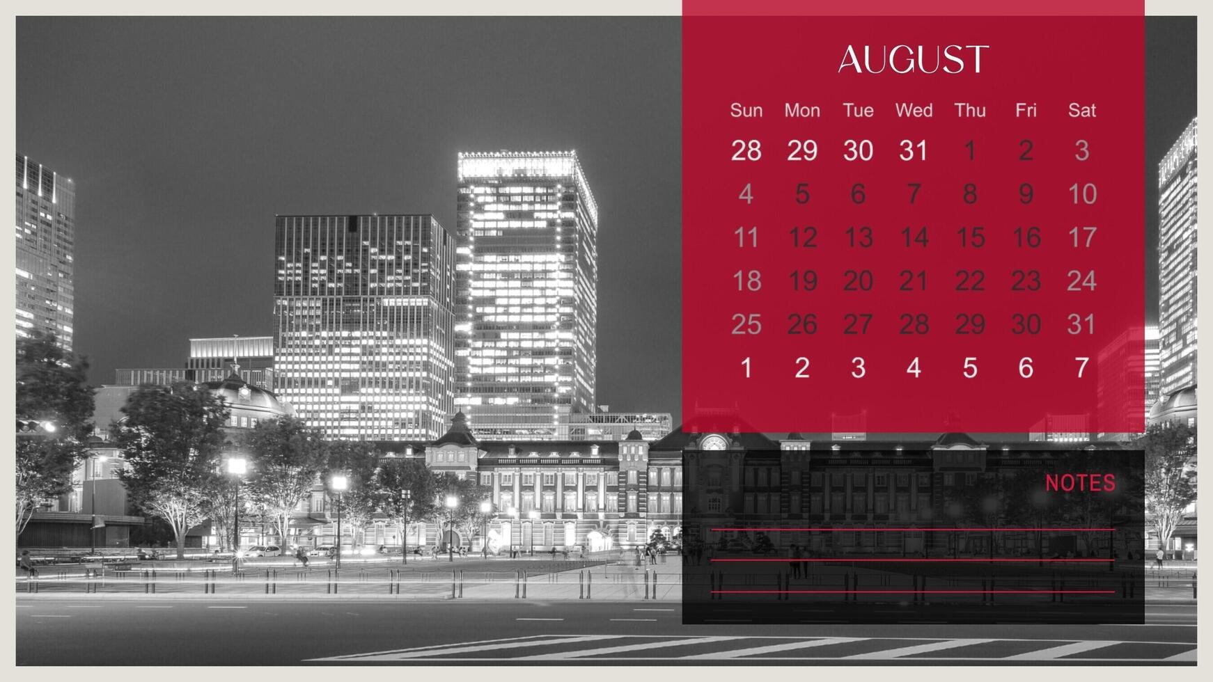 Cityscape 2024 Calendar template 35081574 Template