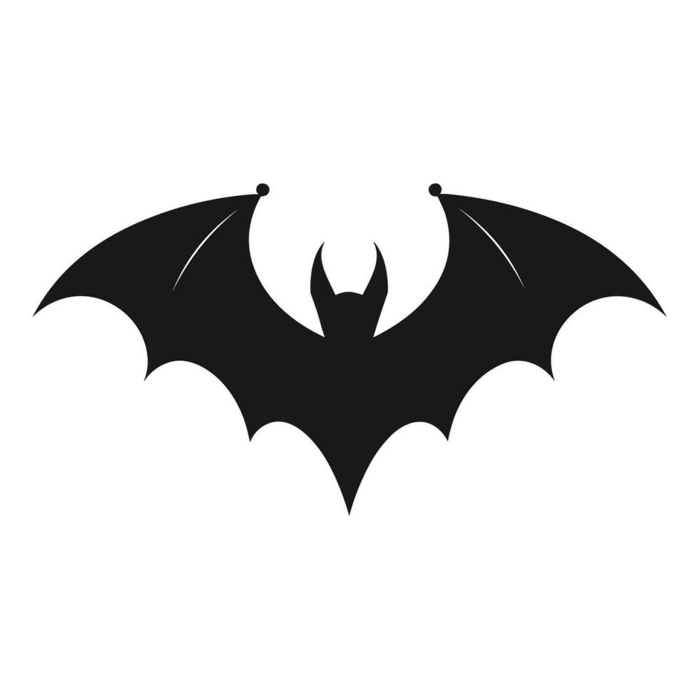 Vampire vector isolated on a white background, A silhouette of Bat flying