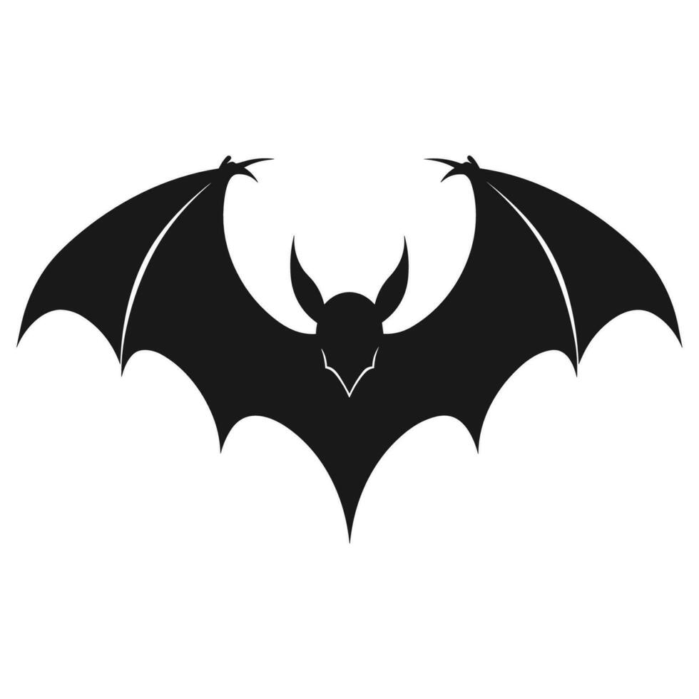 A Vampire Bat vector silhouette free isolated on a white background