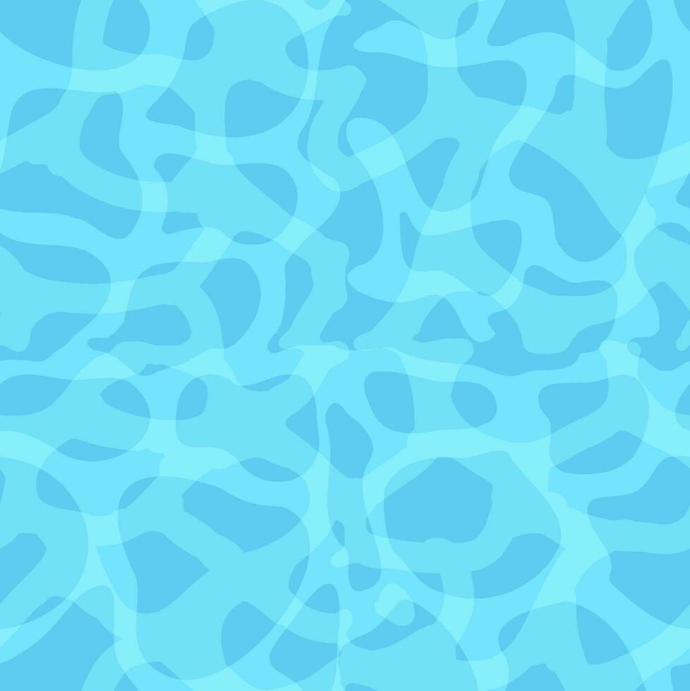 Blue water seamless pattern. Sea vacation concept. vector