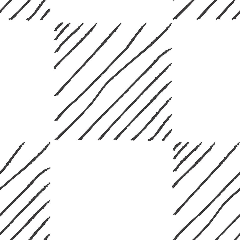 crosshatch chess squares seamless pattern. Textures made in hand drawn pencil style. vector