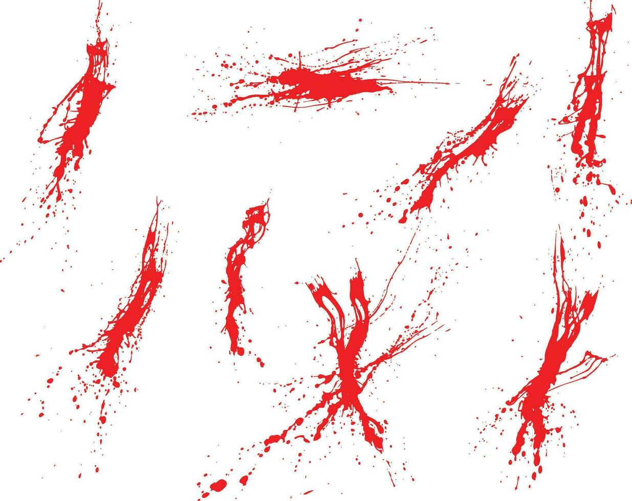 Blood terror paint vector splash background