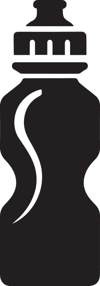 Simple Silhouette Design of Bottle, Jar icon, stock vector, logo isolated on white background vector