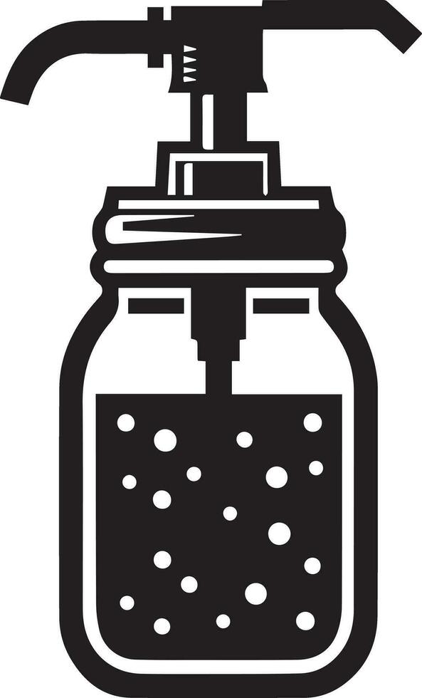 Simple Silhouette Design of Bottle, Jar icon, stock vector, logo isolated on white background vector