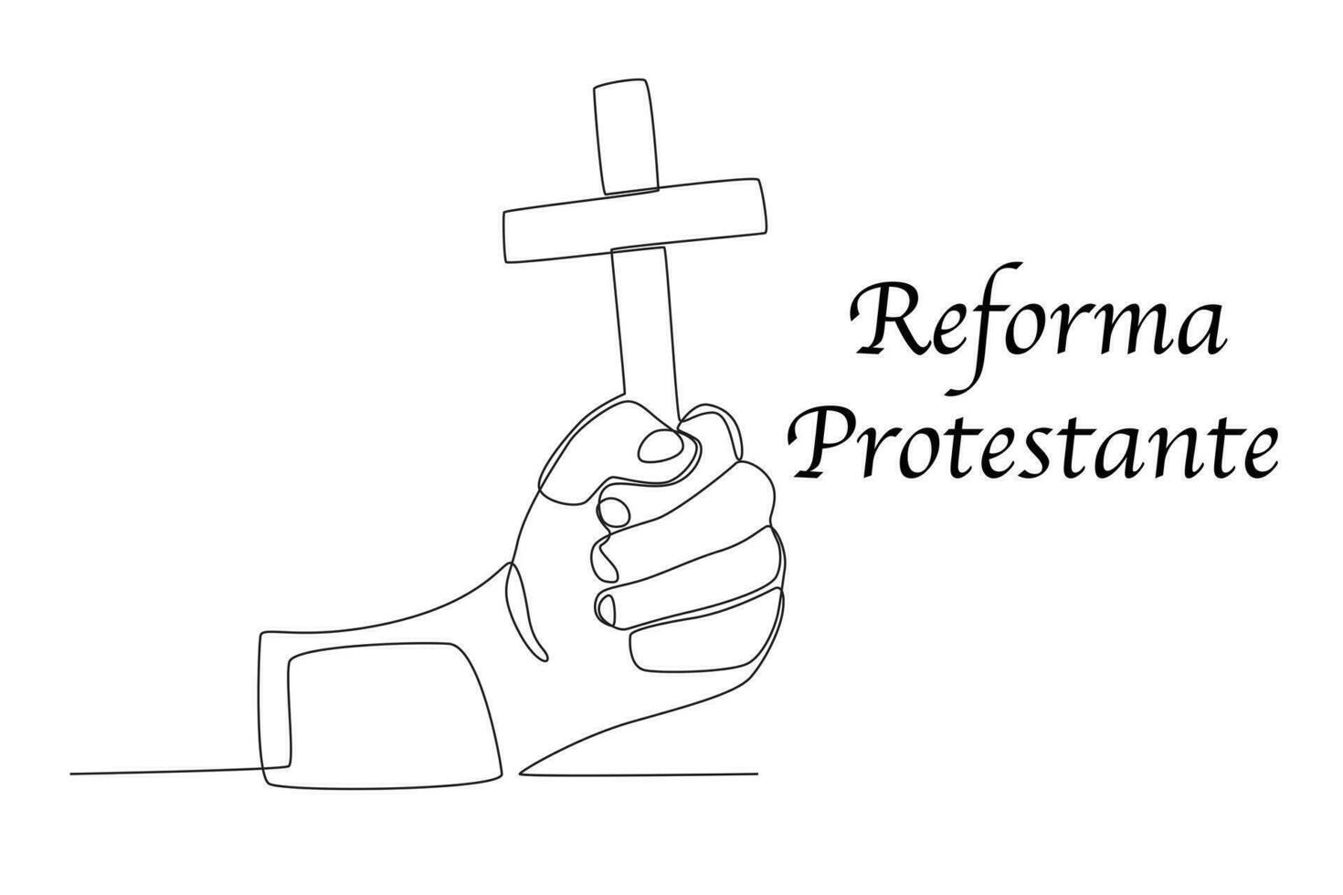 un póster de el protestante reforma vector